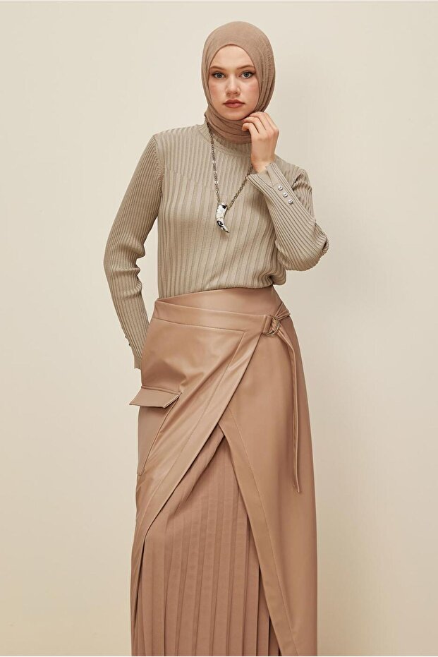 SUNİ DERİ ETEK 60709 - 5