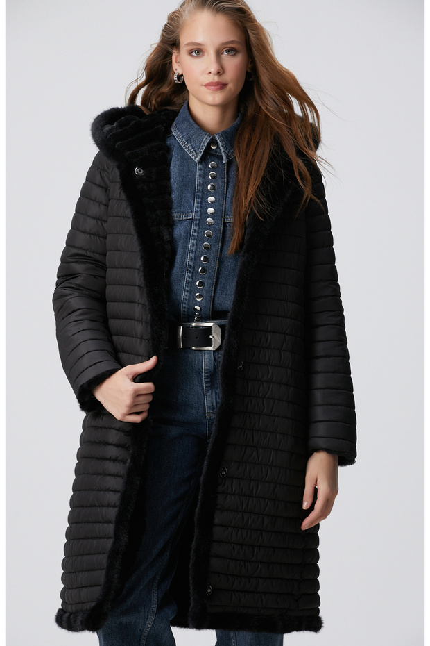 Siyah Çift Taraflı Kaban - 1