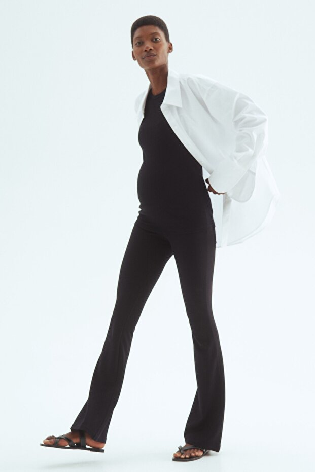 MAMA İspanyol Paça Jarse Pantolon - 5