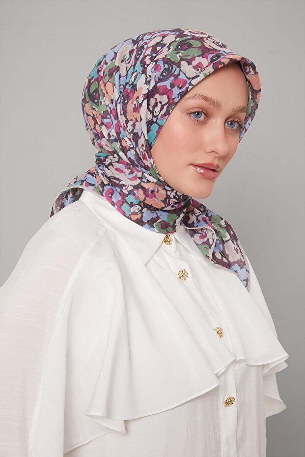 وشاح ناعم بنمط البرسيم المنك - 3