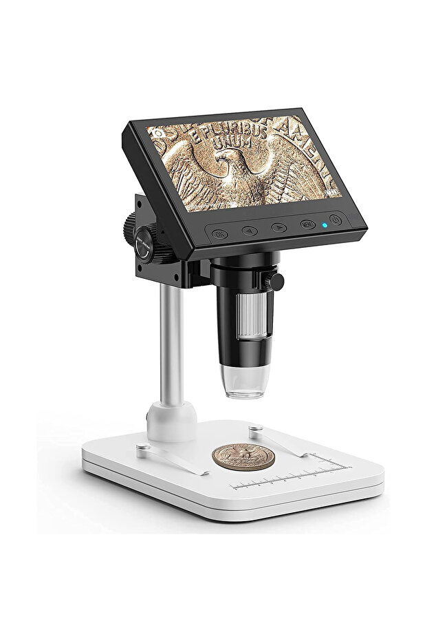 Digital Microscope LCD Screen, 8 Adjustable LEDs, Windows Mac Compatible, STEM Education - 10