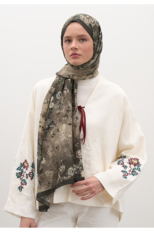 SERAPHINA DESEN ŞAL ANTRASİT - 1