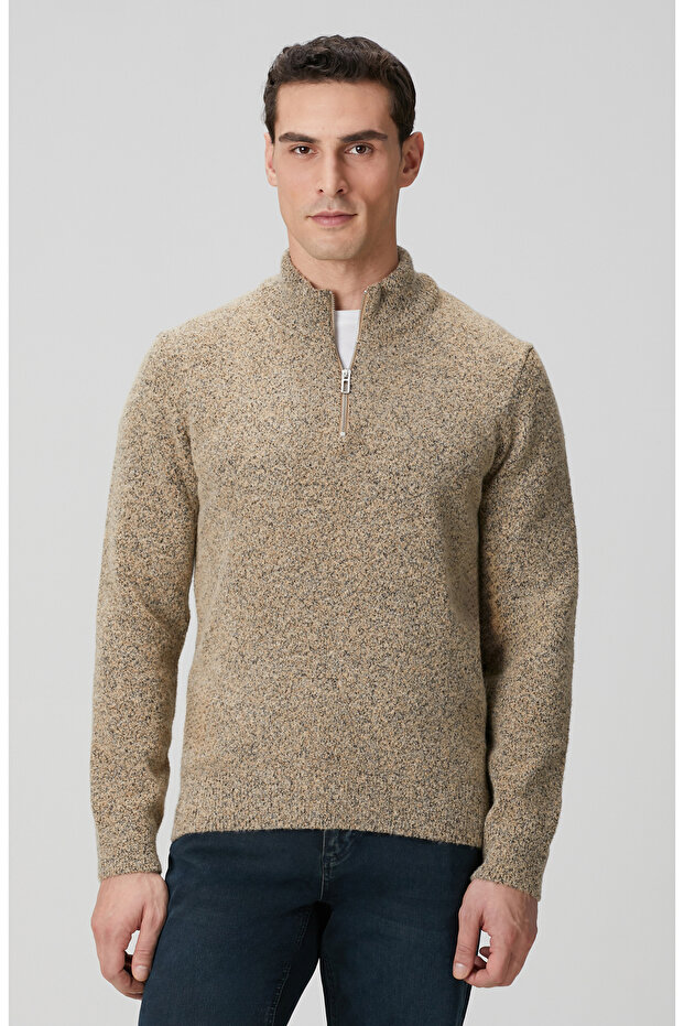 Bej Desenli Kazak - 1