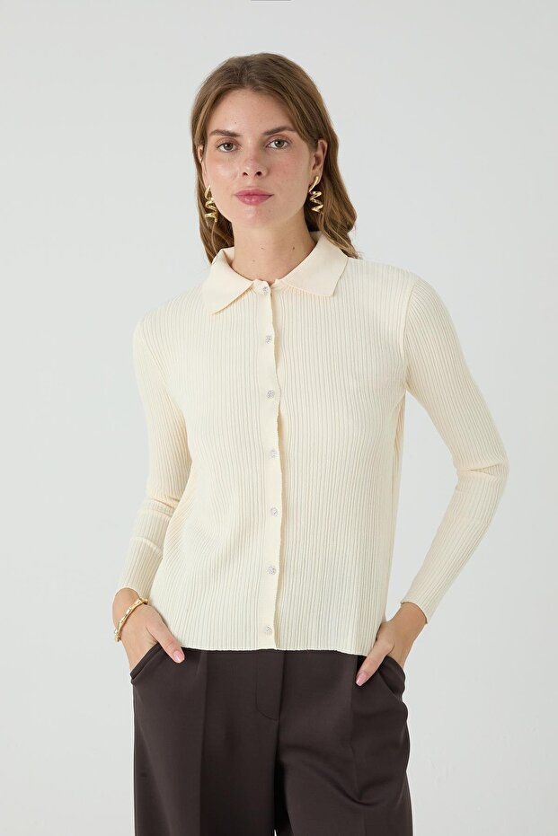 Berlin Cardigan Ecru