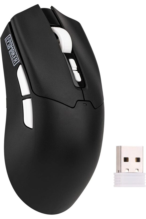 Click Lite Wireless Gaming Mouse (Black) — PAW3311, 800–12000 DPI, 500mAh, 59g, Tri-mod