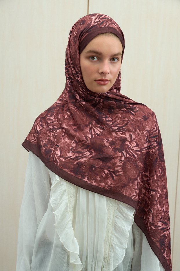 Paradise Kraş Shawl - Plum Rot