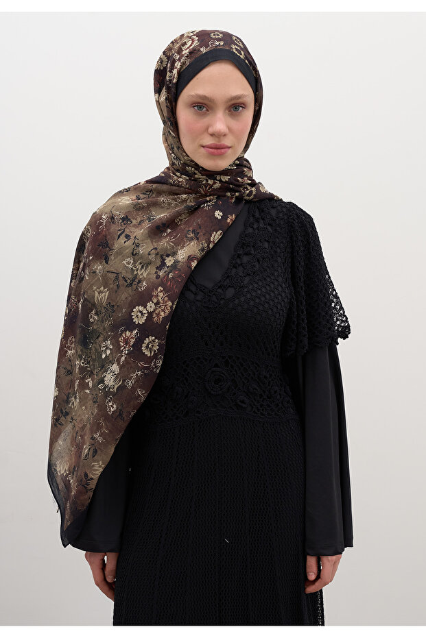 SERAPHINA DESEN ŞAL SİYAH - 2