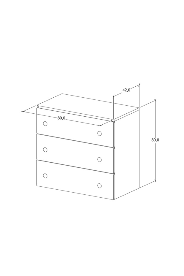 3 ÇEKMECELİ ŞİFONYER - 6