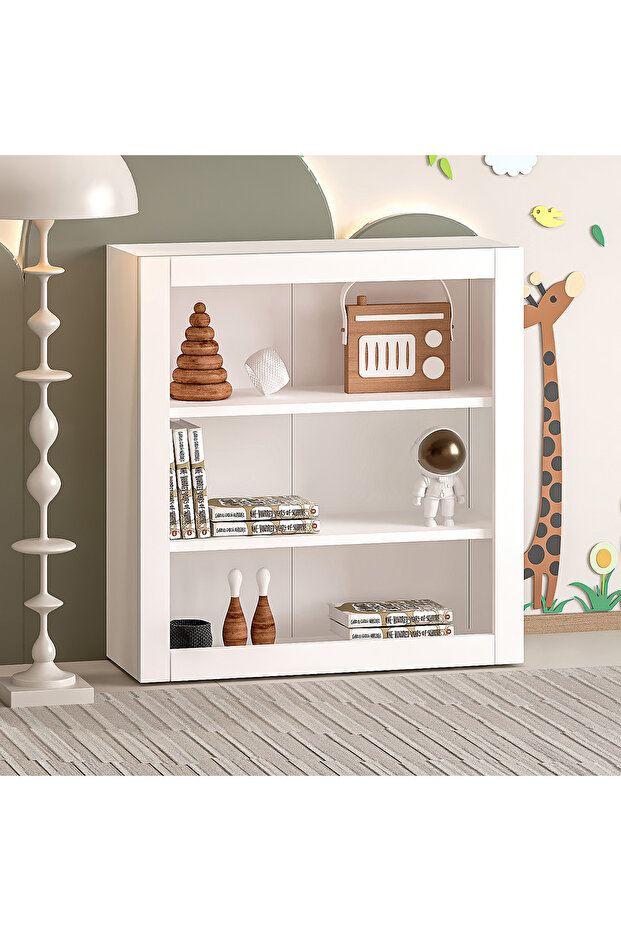 BEYAZ AÇIK KİTAPLIK - 4