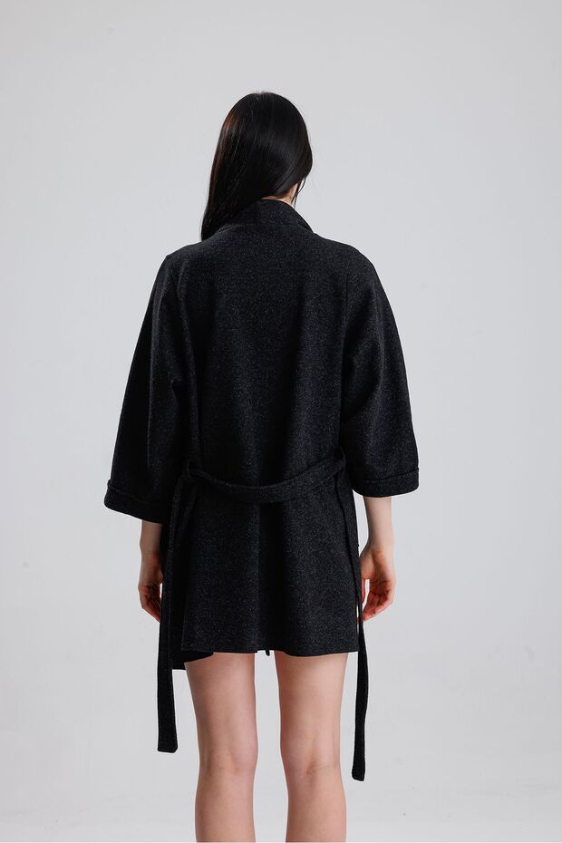 Kadın Örme Keçe Ceket - 4