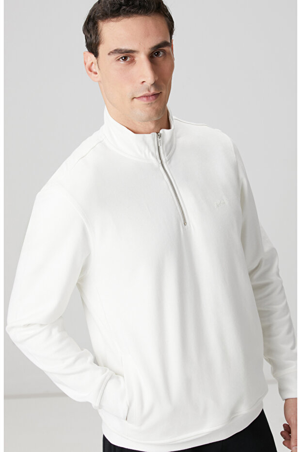 Kırık Beyaz Sweatshirt - 2