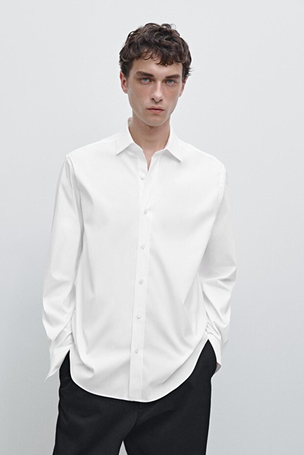 Regular fit streç gömlek - 2