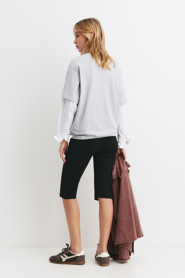 Çift kollu t-shirt - 4