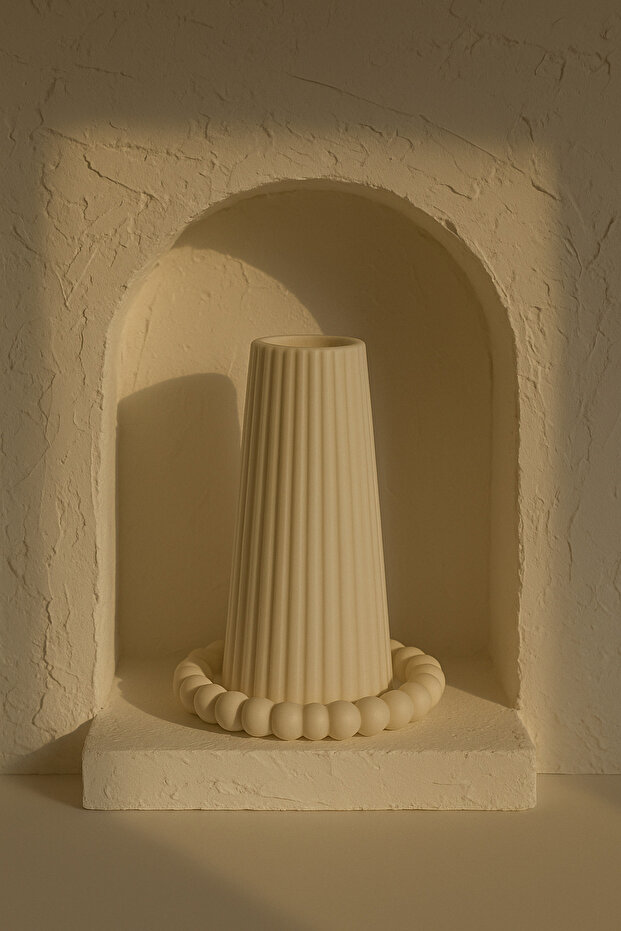 Dekoratif Vazo Seti, Büyük Boy Vazo, Bubble Tabak, Bohem Vazo, Iskandinav Vazo - 4