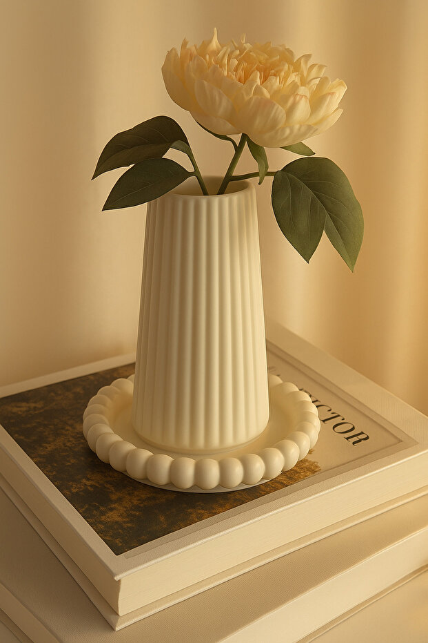 Dekoratif Vazo Seti, Büyük Boy Vazo, Bubble Tabak, Bohem Vazo, Iskandinav Vazo - 2