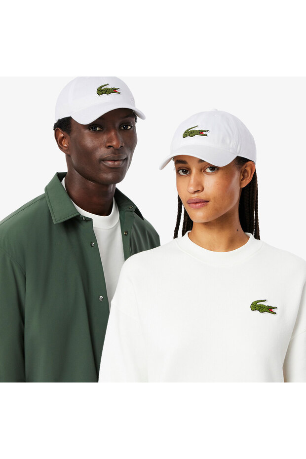Unisex Baskılı Beyaz Şapka - 4