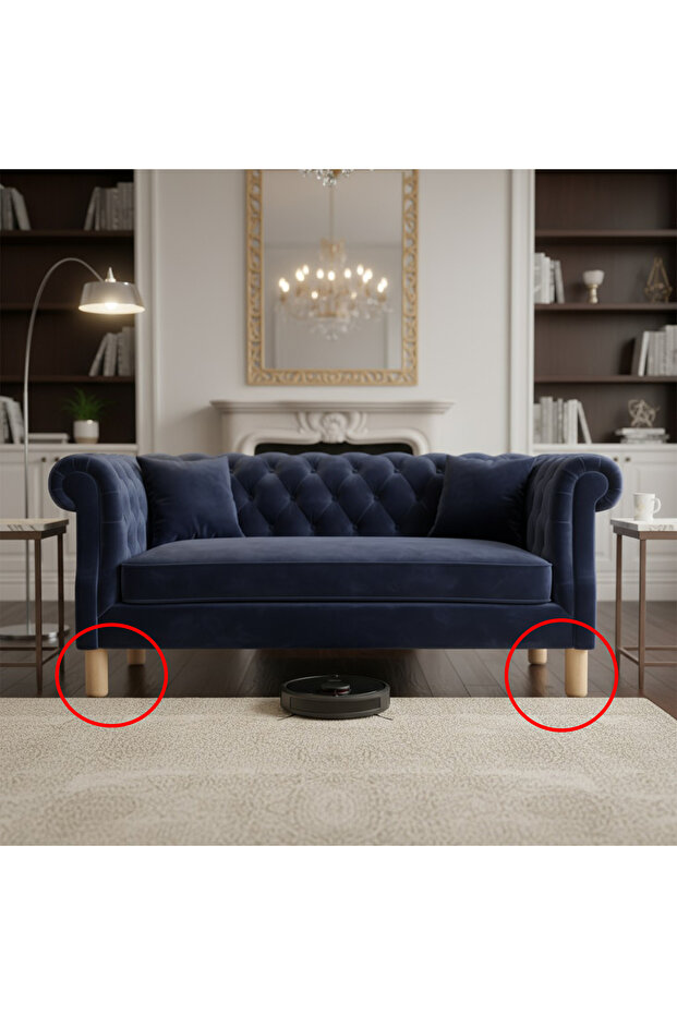 ( 4 Adet ) Plastik Liva Kayın Beji 15 cm Mobilya Kanepe Koltuk Yatak Baza Yükseltme Ayağı Ayakları - 5