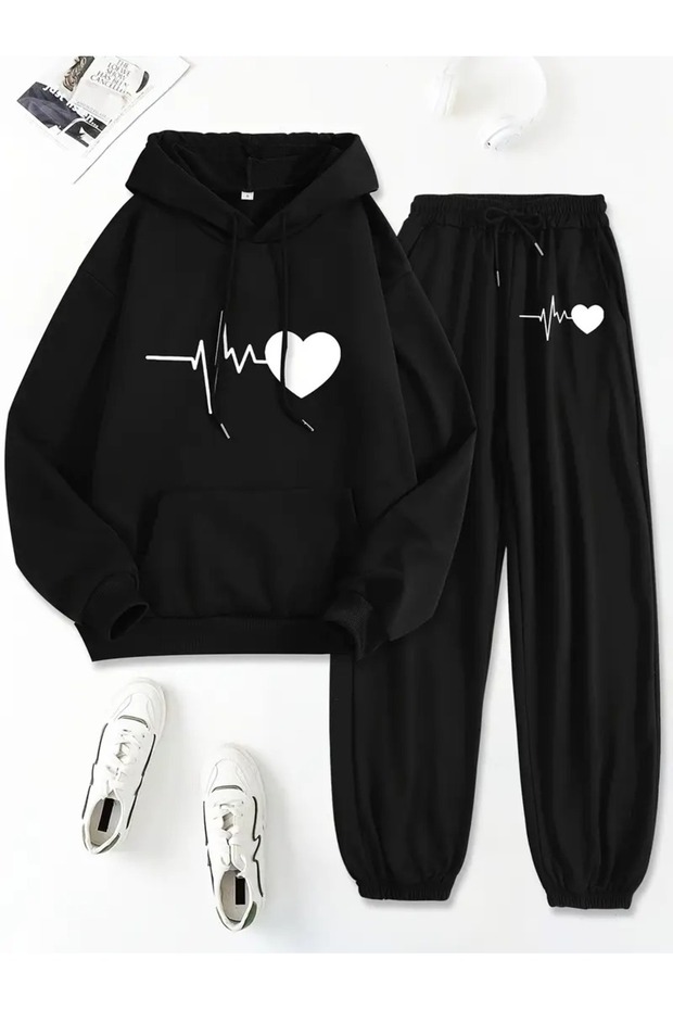 Unisex Printed Oversize Sports Special Design Tracksuit Set