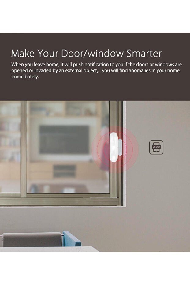 Smart WI-FI Door Sensor 54 | App & Voice Control, Real Time Notification - 5