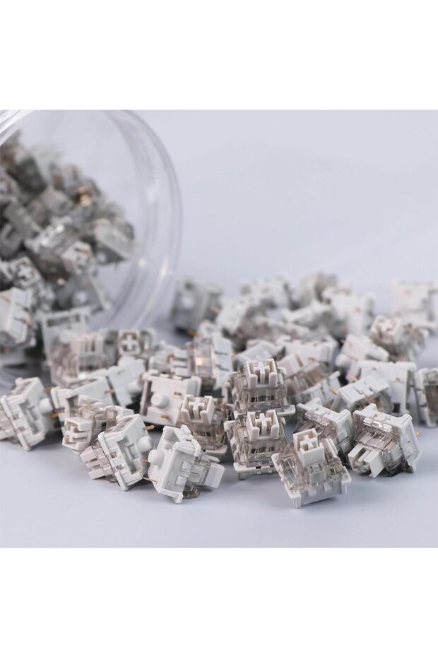 LEOBOG Graywood V3 Switch Set, Linear, 40g, 3 Pins, 100 Pieces for Customizing Keyboards - 6