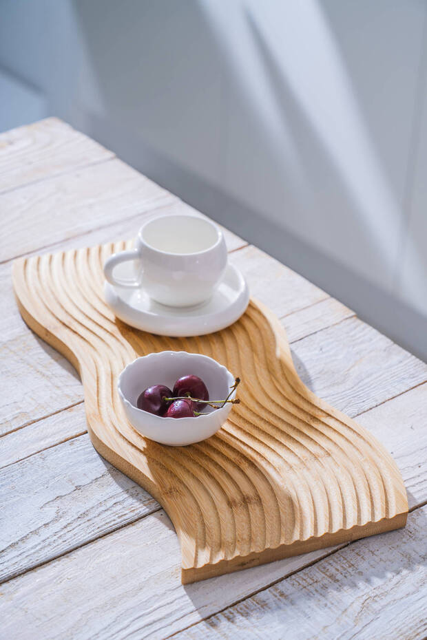 Bambu Sunum Tabak - 39 cm - 5