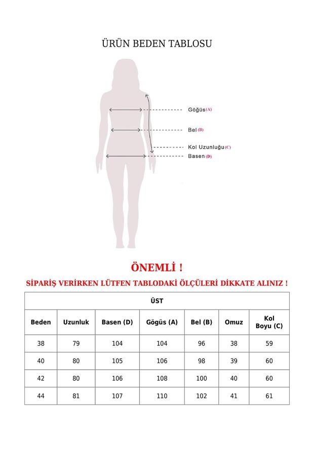 بدلة غوص ذات ياقة واقفة وأزرار مكشكشة على الكتف - 5