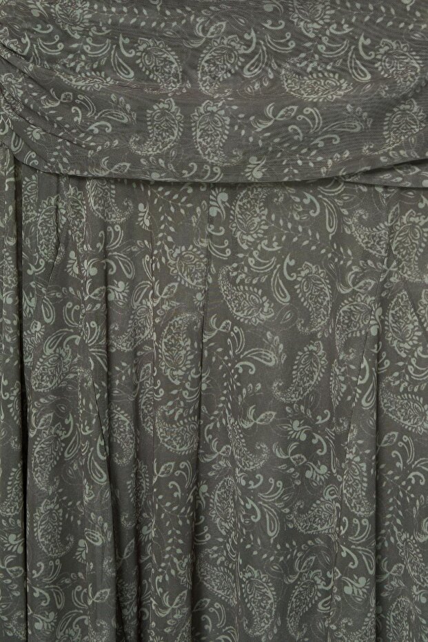 Asimetrik midi etek paisley - 7