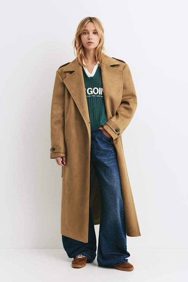 Suni süet trençkot - 3