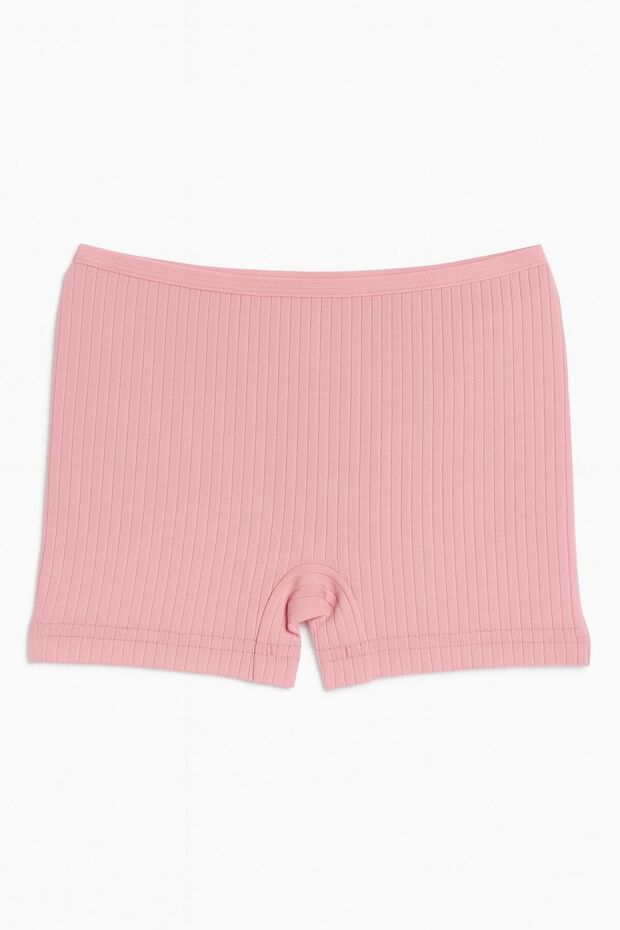 Kız Çocuk Ribana Şort 6'lı Set | Çok Renkli Yazlık Basic Günlük Pamuklu Örme Şort - 1