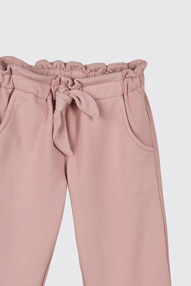 Kız Bebek Örme Pembe Pantolon - 3