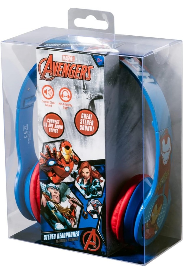 Marvel Avengers Kids Stereo Headphones | Wired On-Ear Headset with Soft Padded Earcups | Headband