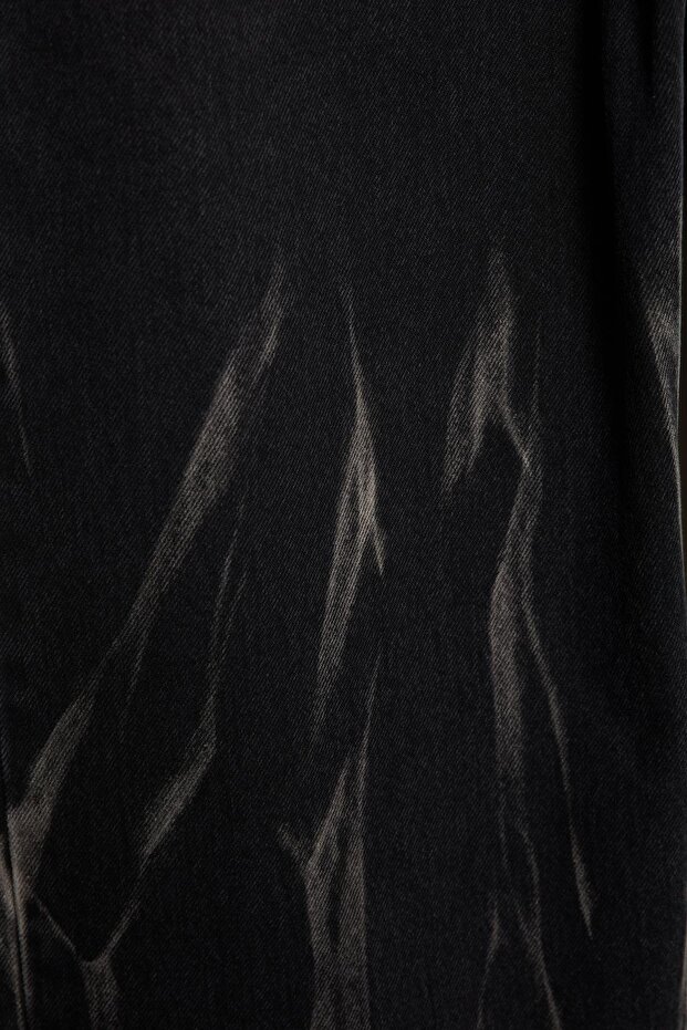 Lazer detaylı süper bol jean - 8