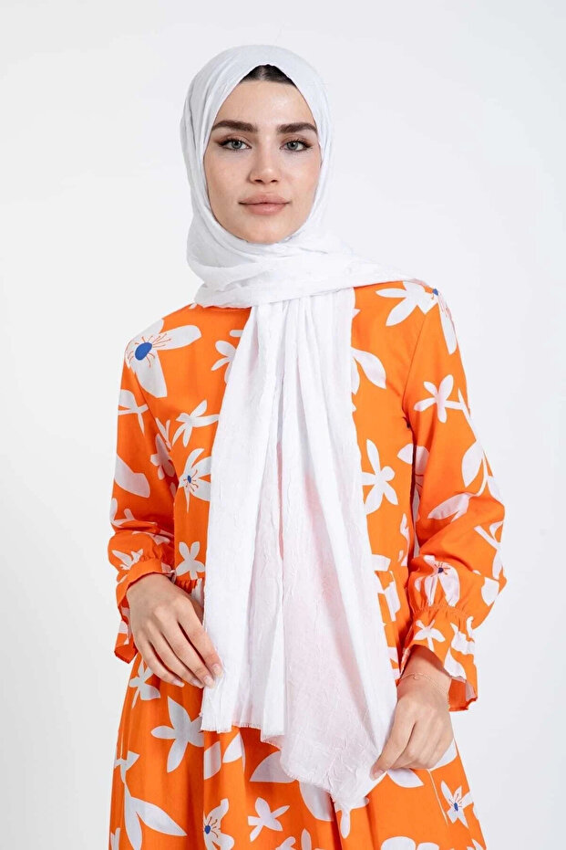 شال من الخيزران الأبيض - 6