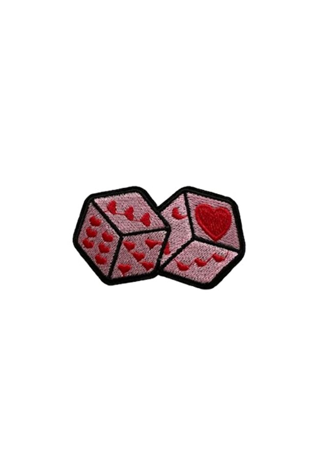 Patch decorativ brodat, multicolor, 4,5 x 7 cm - 1