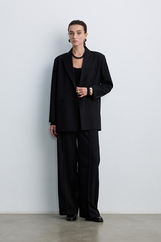 SİYAH KUŞAKLI BLAZER - 4