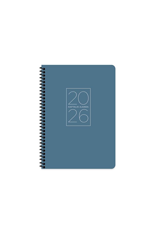Keskin 2026-17*24 Spiral Weekly Agenda - Blue