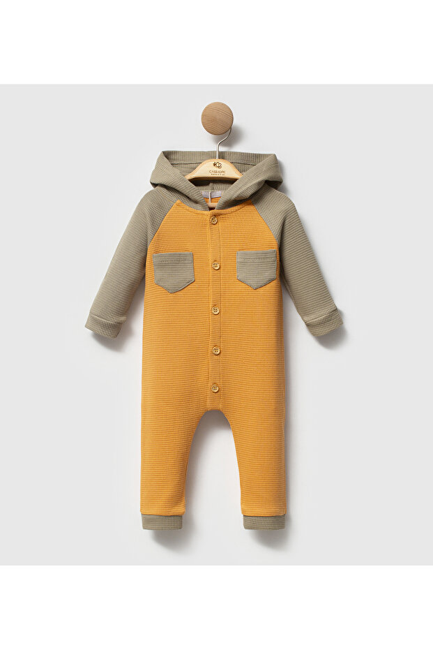 Kapüşonlu Mevsimlik Bebek Tulum - 2