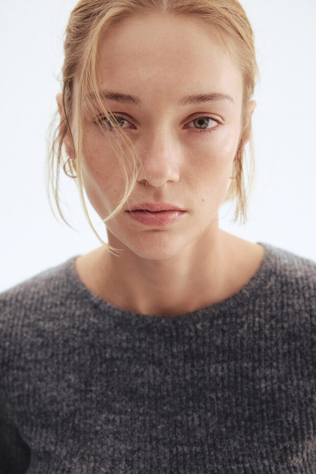 Lastik Örgülü ve Peplumlu Üst - 3