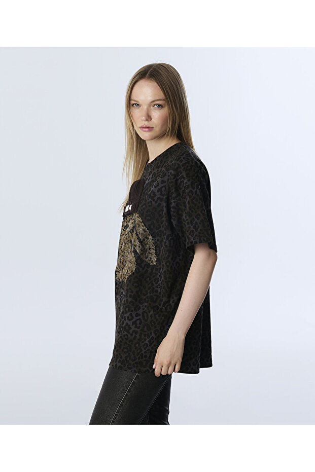 PATCH'Lİ LEOPAR DESEN TİŞÖRT - 2