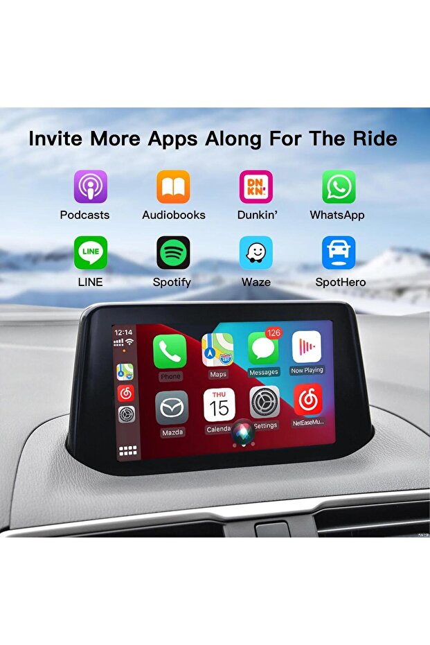 Wired CarPlay / Android car module compatible with Mazda 2, 3, 6, MX-5, CX-3, CX-5, CX-8 and CX-9 - 4