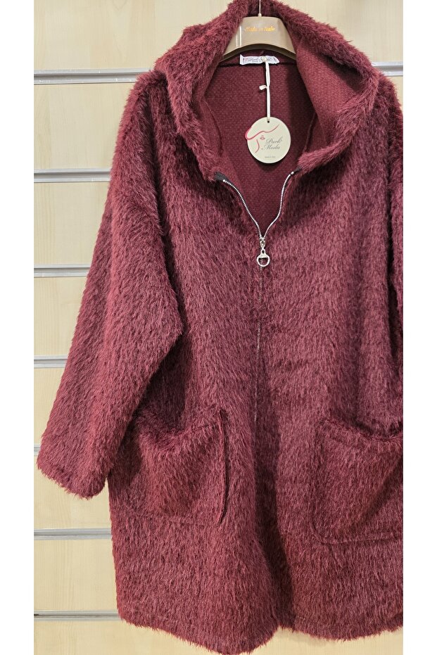 Kapüşonlu Keçe Ceket - 2