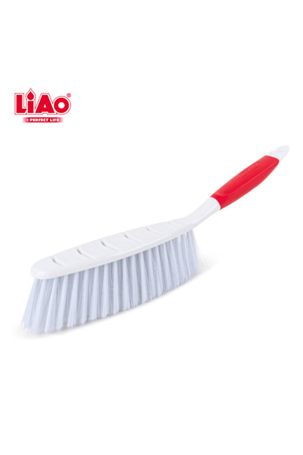 L19012 Multipurpose Cleaning Brush Pack of 6 – 45 cm, Red/White, Ideal for Scrubbing & Dusting