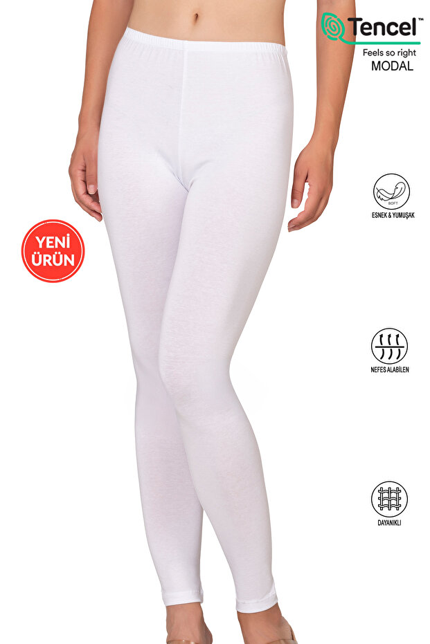 Özkan 27779 Women's Premium Fabric Modal Cotton Long Leggings Flexible Comfortable Soft