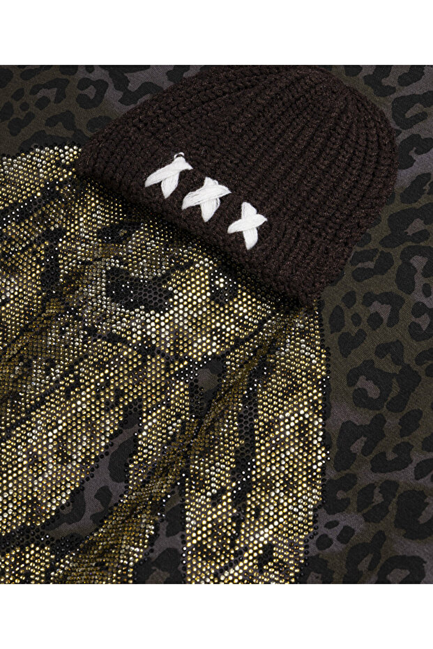 PATCH'Lİ LEOPAR DESEN TİŞÖRT - 4