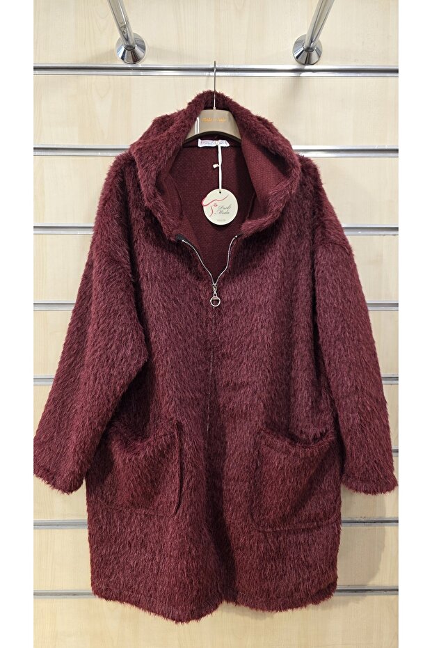 Kapüşonlu Keçe Ceket - 1