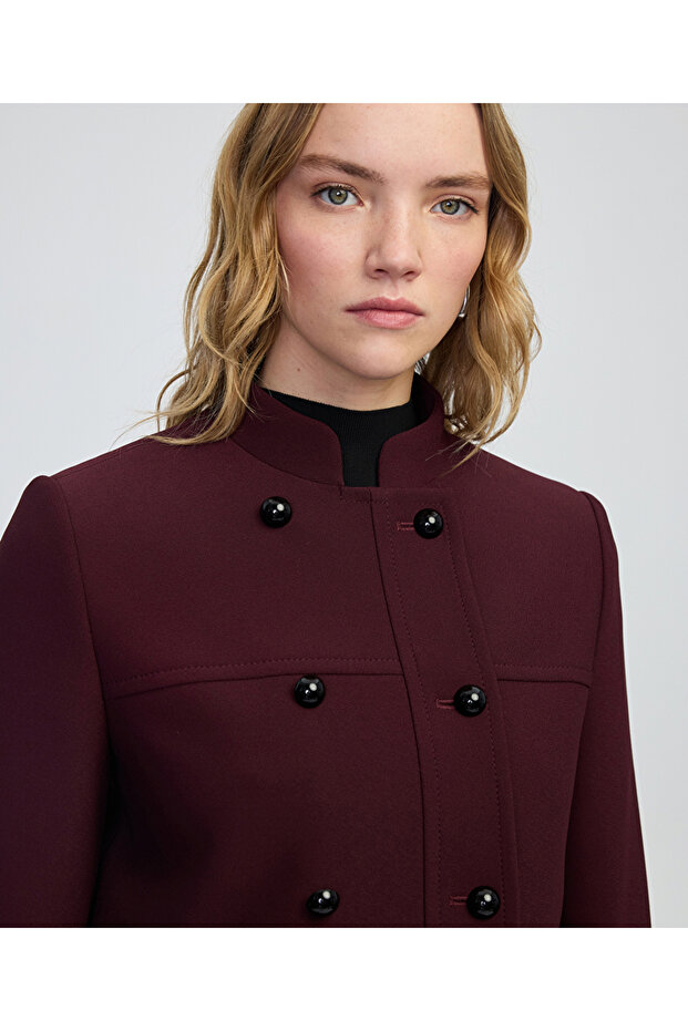 Kontrast düğmeli ceket - 5