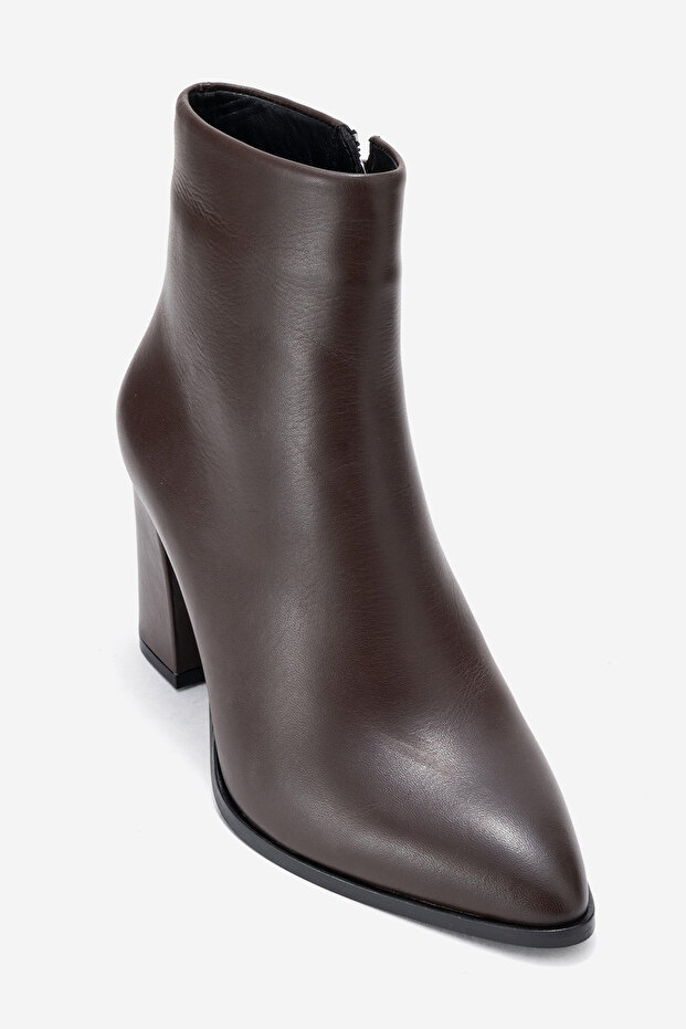 Kadın Yüksek Topuklu Bilek Bot Gerçek Deri RC 311 - 3