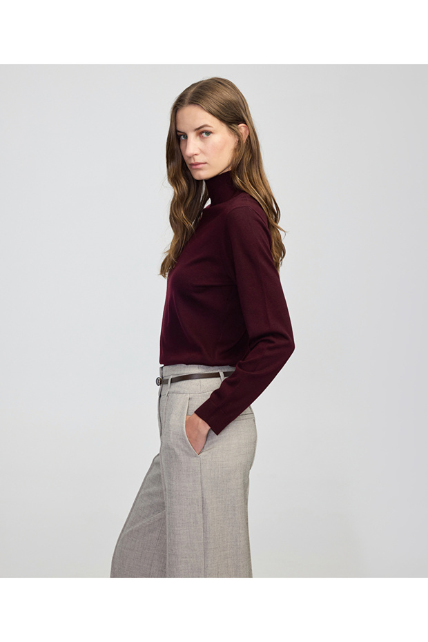 Dik yaka basic triko - 2