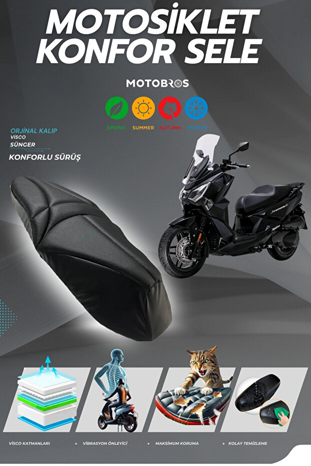 Sym Joyride 300 Comfort Seat Visco Sponge Seat Cover Seat Cushion