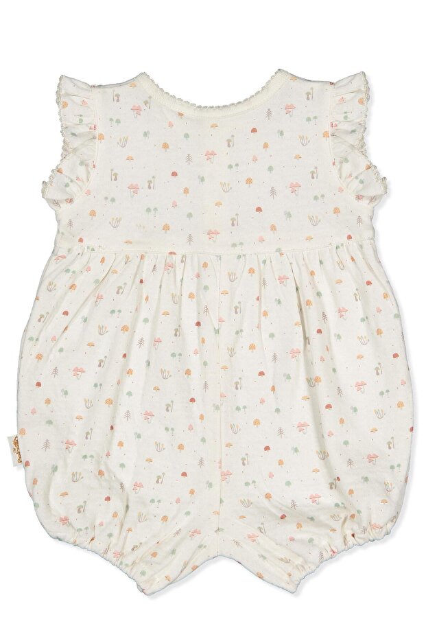 Organic Single Double Golf Jumpsuit (Organic My Mushroom) Ecru